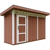 Image de Timbela M902-REDWOOD RED - LP SmartSide Tuinhuis op houtbasis - 4 m² - 161xL412xH239 cm - met vloer en verf