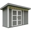 Image de Timbela M902A-CAVERN STEEL - LP SmartSide Tuinhuis op houtbasis - 4 m² - 161x412xH239 cm - met vloer en verf
