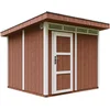 Image de Timbela M903-REDWOOD RED - LP SmartSide Tuinhuis op houtbasis - 6 m² - 294x279xH237 cm - met vloer en verf