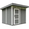 Image de Timbela M903-CAVERN STEEL - LP SmartSide Tuinhuis op houtbasis - 6 m² - 294x279xH237 cm - met vloer en verf