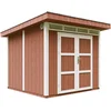 Image de Timbela M903A-REDWOOD RED - LP SmartSide Tuinhuis op houtbasis - 6 m² - 294x279xH237 cm - met vloer en verf