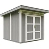 Image de Timbela M903A-CAVERN STEEL - LP SmartSide Tuinhuis op houtbasis - 6 m² - 294x279xH237 cm - met vloer en verf
