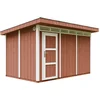 Image de Timbela M904-REDWOOD RED - LP SmartSide Tuinhuis op houtbasis - 8,7 m² - 412x279xH237 cm - met vloer en verf