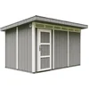 Image de Timbela M904-CAVERN STEEL - LP SmartSide Tuinhuis op houtbasis - 8,7 m² - 412x279xH237 cm - met vloer en verf
