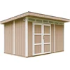 Image de Timbela M904A-TERRA BROWN - LP SmartSide Tuinhuis op houtbasis - 8,7 m² - 412x279xH237 cm - met vloer en verf