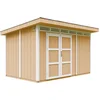 Image de Timbela M904A-HARVEST HONEY - LP SmartSide Tuinhuis op houtbasis - 8,7 m² - 412x279xH237 cm - met vloer en verf