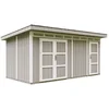 Image de Timbela M905C-TUNDRA GREY - LP SmartSide Tuinhuis op houtbasis - 11,47 m² - 530x279xH237 cm - met vloer en verf