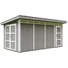 Image de Timbela M905C-CAVERN STEEL - LP SmartSide Tuinhuis op houtbasis - 11,47 m² - 530x279xH237 cm - met vloer en verf