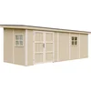 Image de Timbela M941B - LP SmartSide Tuinhuis op houtbasis - 14,3 m² - 648x248xH231 cm - zonder vloer en zijwand (totaal 3 wanden)