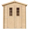 Image de Timbela M367C+M367G - Houten tuinhuis - 1,98 m² - 136x196xH224 cm - met vloer