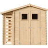 Image de Timbela M386+M386G - Houten tuinhuis-brandhoutschuurtje - 4,33 m² - 206x272xH224 cm - met vloer