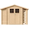 Image de Timbela M389F - Houten tuinhuis-brandhoutschuurtje - 5,41 m² - 206x328xH218 cm - zonder vloer