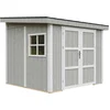 Image de Timbela M938B-TUNDRA GREY - LP SmartSide Tuinhuis op houtbasis - 5,9 m² - 248x294xH231 cm - zonder vloer en zijwand (totaal 3 wanden) met verf