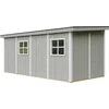 Image de Timbela M940B-TUNDRA GREY - LP SmartSide Tuinhuis op houtbasis - 11,47 m² - 530x248xH231 cm - zonder vloer en zijwand (totaal 3 wanden) met verf