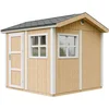 Image de Timbela M913-HARVEST HONEY - LP SmartSide Tuinhuis op houtbasis - 5,9 m² - 250x294xH252 cm - met vloer en verf