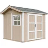 Image de Timbela M913A-TERRA BROWN - LP SmartSide Tuinhuis op houtbasis - 5,9 m² - 250x294xH252 cm - met vloer en verf