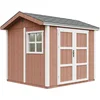 Image de Timbela M913A-REDWOOD RED - LP SmartSide Tuinhuis op houtbasis - 5,9 m² - 250x294xH252 cm - met vloer en verf