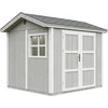 Image de Timbela M913A-TUNDRA GREY - LP SmartSide Tuinhuis op houtbasis - 5,9 m² - 250x294xH252 cm - met vloer en verf
