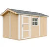 Image de Timbela M914-HARVEST HONEY - LP SmartSide Tuinhuis op houtbasis - 8,68 m² - 250x412xH252 cm - met vloer en verf