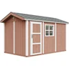Image de Timbela M914-REDWOOD RED - LP SmartSide Tuinhuis op houtbasis - 8,68 m² - 250x412xH252 cm - met vloer en verf