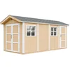 Image de Timbela M915C-HARVEST HONEY - LP SmartSide Tuinhuis op houtbasis - 11,47 m² - 530x250xH252 cm - met vloer en verf