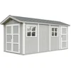 Image de Timbela M915C-TUNDRA GREY - LP SmartSide Tuinhuis op houtbasis - 11,47 m² - 530x250xH252 cm - met vloer en verf