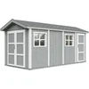 Image de Timbela M915C-CAVERN STEEL - LP SmartSide Tuinhuis op houtbasis - 11,47 m² - 530x250xH252 cm - met vloer en verf