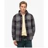 Image de Superdry Zwaar blauw geruit overhemd