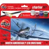 Image de Airfix Modelbouwpakket Militaire voertuigen - 55013 North American P-51D Mustang - Starter Set Plastic - 1:72 - Modelbouw