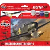 Image de Airfix Modelbouwpakket Vliegtuigen - 55014 Messerschmitt Bf 109F-4 - Propeller Vliegtuig - Starter Set Plastic - 1:72 - Modelbouw