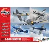 Image de Airfix Modelbouwpakket Vliegtuigen - 50192 D-Day Fighters - 5 Vliegtuigen - Geschenkset Plastic - 1:72 - Modelbouw