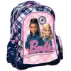Image de Barbie rugzak voor meisjes - Roze/zwart - Schooltas voor kinderen - 3 grote vakken - 2 zijvakken - Rugtas met glitters -Verstelbare schouderbanden - 46 x 35 x 20 cm