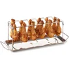 Image de Barbecook Kippenvleugelhouder - Kiphouder - Inclusief Vetopvangbakje - RVS - Chroom - Inox