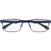 Image de SILAC   Leesbril voor heren en dames   Blue Metal 7306   Lichtgewicht en nikkelvrij mat blauw metalen montuur   Sterkte +1.25