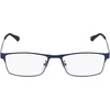 Image de SILAC   Leesbril voor heren en dames   Blue Metal 7306   Lichtgewicht en nikkelvrij mat blauw metalen montuur   Sterkte +2.25