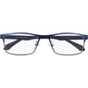 Image de SILAC   Leesbril voor heren en dames   Blue Metal 7306   Lichtgewicht en nikkelvrij mat blauw metalen montuur   Sterkte +3.50