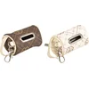 Image de Flamingo Hondenverzorging Poepzakhouder Vito - Bruin/Wit - 9 x 4.5 x 4.5 cm