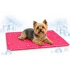 Image de Koelmat hond - koelmat kat - S - 50x40 cm - Drop Fuchsia - zelfkoelende mat voor honden en katten - verkoelende zomer mat