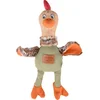 Image de Flamingo hondenspeelgoed Natura Delight Kip   Pluche hondenspeeltje met canvas en squeaker   Stevig & zacht   24x42 cm