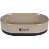 Image de Flamingo Keramische Voer/Waterbak Auri Taupe - Kattenvoerbak - 18.5x13x5 cm