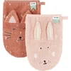 Image de Washandje 2-pack | Mrs. Cat - Mrs. Rabbit