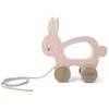 Image de Trixie Houten Trekspeeltje - Mrs. Rabbit - Voor de eerste stapjes - Babyspeelgoed - Voor Jongens & Meisjes - Konijn