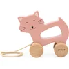 Image de Trixie Houten Trekspeeltje - Mrs. Cat - Voor de eerste stapjes - Babyspeelgoed - Voor Jongens & Meisjes - Kat