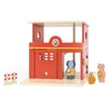 Image de Trixie Houten speelgoed - Brandweerkazerne - Met dieren - Brandweer Kazerne - Vanaf 3 jaar - Voor Jongens en Meisjes   FSC® Hout