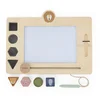 Image de Trixie Houten Tekenbord   18m+   Met stempels   FSC hout   Uitwisbaar - Speelgoed voor kinderen
