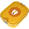 Image de Trixie Brooddoos klein - Mr. Lion - RSV Lunchbox voor kinderen - Makkelijk te openen Broodtrommel - Geel - RVS