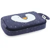 Image de Trixie Etui - Mr. Penguin - Rechthoekige Pennenzak - Schoolspullen voor jongens en meisjes - Blauw