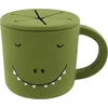 Image de Trixie Snackbeker - Mr. Dino - Snack Cup - Kinderservies - Voor baby's vanaf 4 maanden - van Siliconen - Geschikt voor de Vaatwasser
