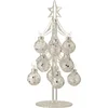 Image de J-Line decoratie Boom met ballen Sterretjes - glas - zilver - small