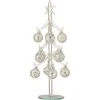 Image de J-Line decoratie kerstboom Ballen Sterretjes - glas - zilver - medium